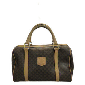 Celine Boston Macadam Shoulder Bag Tan